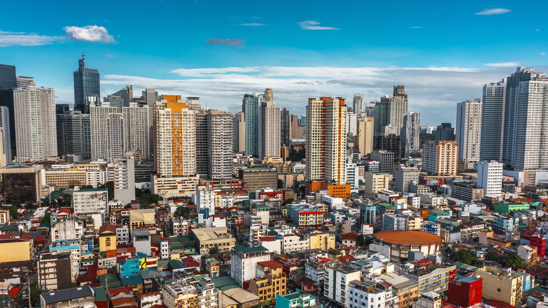 Urban landscape of Makati city